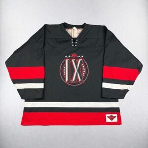 Athletic Knit Tech N9ne Hockey Jersey Mens 3XL Black Red White Strange Music IX